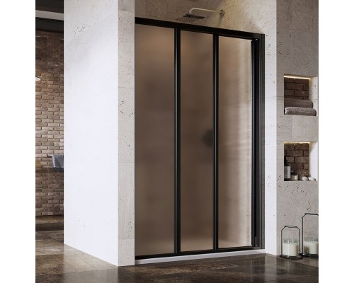 Душевая дверь в нишу Ravak Supernova ASDP3-130 Grape, 200, профиль черный