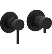 Смеситель для ванны с душем Remer X Style X96D3 С ВНУТРЕННЕЙ ЧАСТЬЮ, 3 потребителя, чёрный матовый