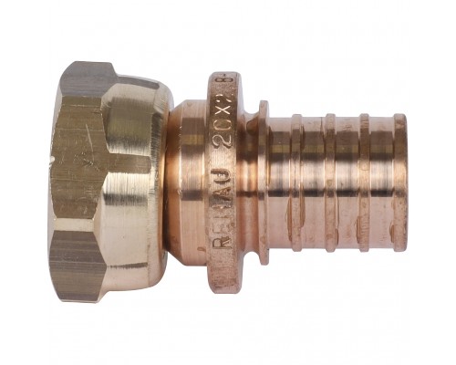 Переходник REHAU RAUTITAN с накидной гайкой 20-G 1/2 RX+ для труб из сшитого полиэтилена аксиальный (14563371001)