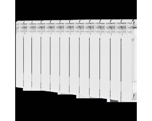 Радиатор биметаллический ROMMER Profi BM 500 12 секции боковое подключение (BI500-80-80-150) (RAL9016) RBM-1210-050012 (RBM-1210-050012)