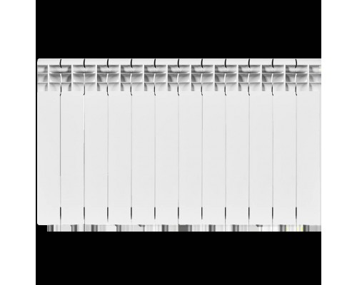 Радиатор биметаллический ROMMER Profi BM 500 12 секции боковое подключение (BI500-80-80-150) (RAL9016) RBM-1210-050012 (RBM-1210-050012)