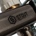 Коллектор из нержавеющей стали в сборе без расходомеров STOUT 3 выхода (SMS 0912 000003)