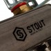 Коллектор из нержавеющей стали в сборе без расходомеров STOUT 4 выхода (SMS 0912 000004)