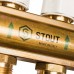 Распределительный коллектор из латуни с расходомерами STOUT 10 выходов (SMB 0473 000010)