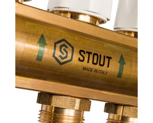 Распределительный коллектор из латуни с расходомерами STOUT 11 выходов (SMB 0473 000011) Распределительный коллектор из латуни с расходомерами STOUT 11 выходов (SMB 0473 000011)