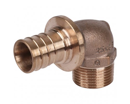 Угольник-переходник REHAU RAUTITAN с наружной резьбой 25-R 3/4 RX+ для труб из сшитого полиэтилена аксиальный (14563501001)