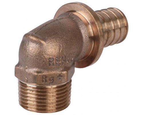 Угольник-переходник REHAU RAUTITAN с наружной резьбой 25-R 3/4 RX+ для труб из сшитого полиэтилена аксиальный (14563501001)