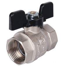 Кран шаровой стандартнопроходной STOUT SVB ВР/ВР, ручка бабочка 1 (SVB-0012-000025)