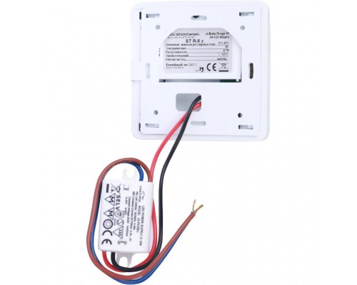 Беспроводной комнатный терморегулятор белый TECH R-8z (WG.11.0540)