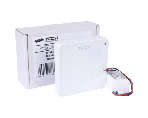 Беспроводной комнатный терморегулятор белый TECH R-8z (WG.11.0540)