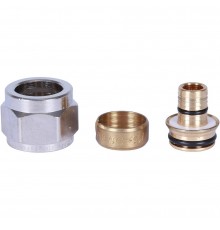 Фитинг компрессионный STOUT евроконус для труб PEX-AL-PEX 16х2,6х1/2 (SFC-0026-162612)