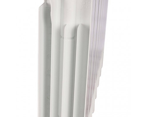 Радиатор биметаллический STOUT ALPHA 350 8 секций боковое подключение (белый RAL 9016) SRB-2310-035008 (SRB-2310-035008)