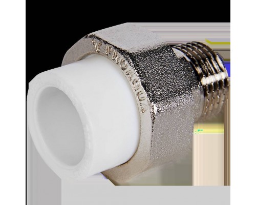 Муфта комбинированная Pro Aqua d=20-1/2 PP-R разъемная (американка) НР Белая (PA21008)