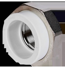 Муфта комбинированная Pro Aqua d=63-2 PP-R разъемная (американка) ВР Белая (PA20024)