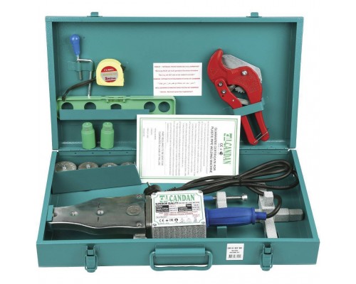 Сварочный аппарат CANDAN CM-01 SET-WV (850+650 Вт) + комплект матриц 20-40 (75) мм в ящике (CM-01 SET-WV)