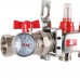 Коллектор из нержавеющей стали в сборе с расходомерами ROMMER 9 выходов (RMS-1210-000009)
