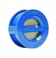 Клапан обратный двухстворчатый межфланцевый FAF Valve 2350 Ду 080, Ру 16 чугунный со створкой из нерж. стали и уплотнением EPDM (2350080)