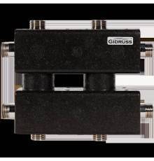 Модульный коллектор GIDRUSS MK 60А1T 20 нержавеющий с термоизоляцией MKSS-60-3DU.EPP (до 60 кВт, магистраль G 1, 3 контура G 1 ) (MK 60А1T 20)