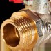 Кран шаровой ROMMER НР/НР, ручка бабочка 1/2 (RBV-0007-2410215)