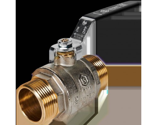 Кран шаровой полнопроходной STOUT SVB-0005-200032 НР/НР ручка рычаг 1 1/4 (SVB-0005-200032)