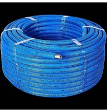 Труба STOUT SPI-0004-002028 20х2,8 (бухта 100 метров) PEX-a из сшитого полиэтилена с кислородным слоем, серая в теплоизоляции (синяя) (SPI-0004-002028)