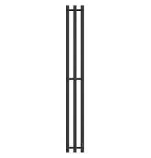 Полотенцесушитель STOUT электрический ROCK quadro 120*12 Черный матовый 3 опоры (SHQ-R2Q0-012012)