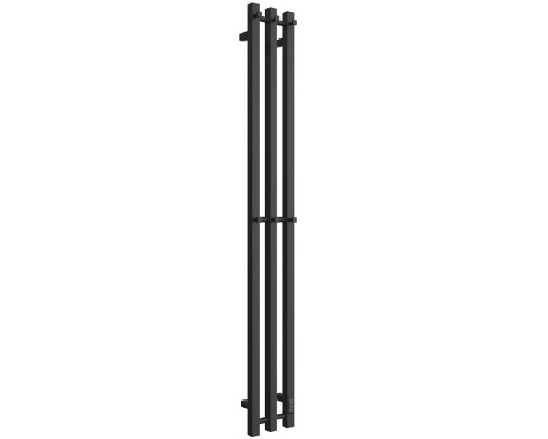 Полотенцесушитель STOUT электрический ROCK quadro 120*12 Черный матовый 3 опоры (SHQ-R2Q0-012012)