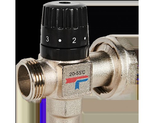 Насосно-смесительный узел ROMMER с термостатическим клапаном 20-55°C, без насоса (RDG-0120-005010)