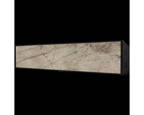 Отопительная панель STOUT GREY STONE SCT 120*30 серый гранит / черный корпус SCT-00GB-012030 (SCT-00GB-012030)