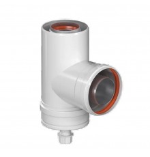 Конденсатоотводчик коаксиальный Т-образный ROMMER D 60/100 (RCA-6010-000103)