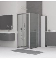 Душевой уголок RGW Classic CL-21+90 см (86-91)x90x185 профиль хром, стекло прозрачное