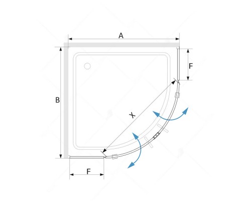 Душевой уголок RGW SV-53 1000x1000