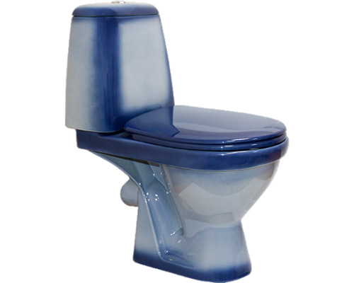 Унитаз-компакт Rosa Премьер синий декор