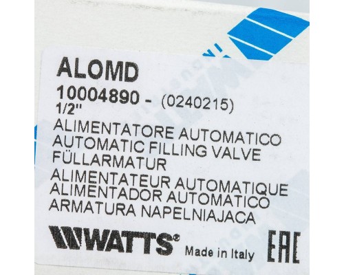 Подпиточный клапан Watts ALOMD ALIMAT 1/2 лат. (10004890) Подпиточный клапан Watts ALOMD ALIMAT 1/2 лат. (10004890)