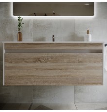 Тумба с раковиной Sancos Smart 120 см дуб бардолино