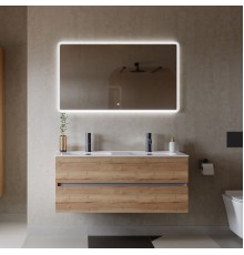 Мебель для ванной комнаты Sancos Urban 120 см двойная, дуб галифакс натуральный