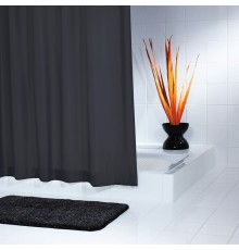 Штора для ванной Ridder Madison 45300 черная, 180x200