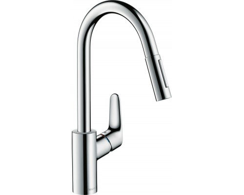 Комплект  Смеситель для кухни Hansgrohe Focus 31815000 + Фартук для кухни Hansgrohe черный