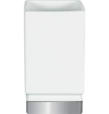 Стакан Spirella Roma White 1017968 белый, серебряный