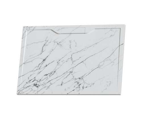 Душевой поддон прямоугольный RGW STE MW Белый мрамор  800x1200