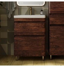 Тумба с раковиной Style Line Атлантика 60 Люкс Plus, напольная,старое дерево