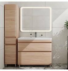 Мебель для ванной комнаты Style Line Атлантика 100 Люкс Plus, напольная, ясень перламутр
