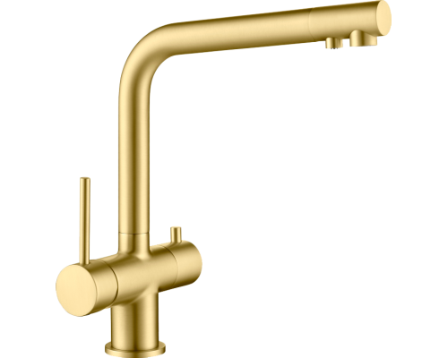 Смеситель для кухни Timo Saona 2396/17F золото матовое