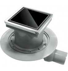Душевой трап Pestan Confluo Standard Black Glass 1, 15x15