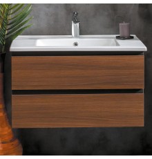 Тумба с раковиной Armadi Art Capolda 85 dark wood