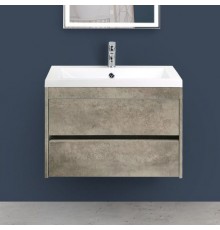 Тумба с раковиной Art Max Family 60, подвесная, Cemento Veneto
