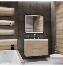 Мебель для ванной комнаты Art Max Verona-Push 90 дуб сонома светлый