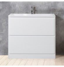 Тумба с раковиной BelBagno Albano 100 напольная, bianco lucido