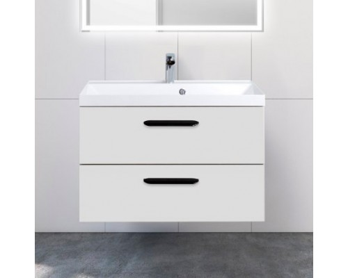 Тумба с раковиной BelBagno Aurora 80 bianco lucido