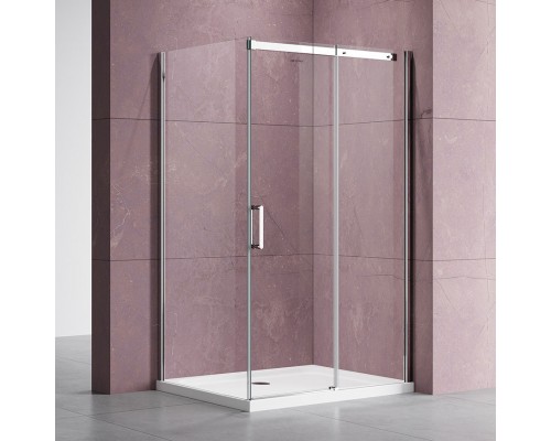 Душевой уголок Vincea Dice VSR-4D8012CL 120х80 см, профиль хром